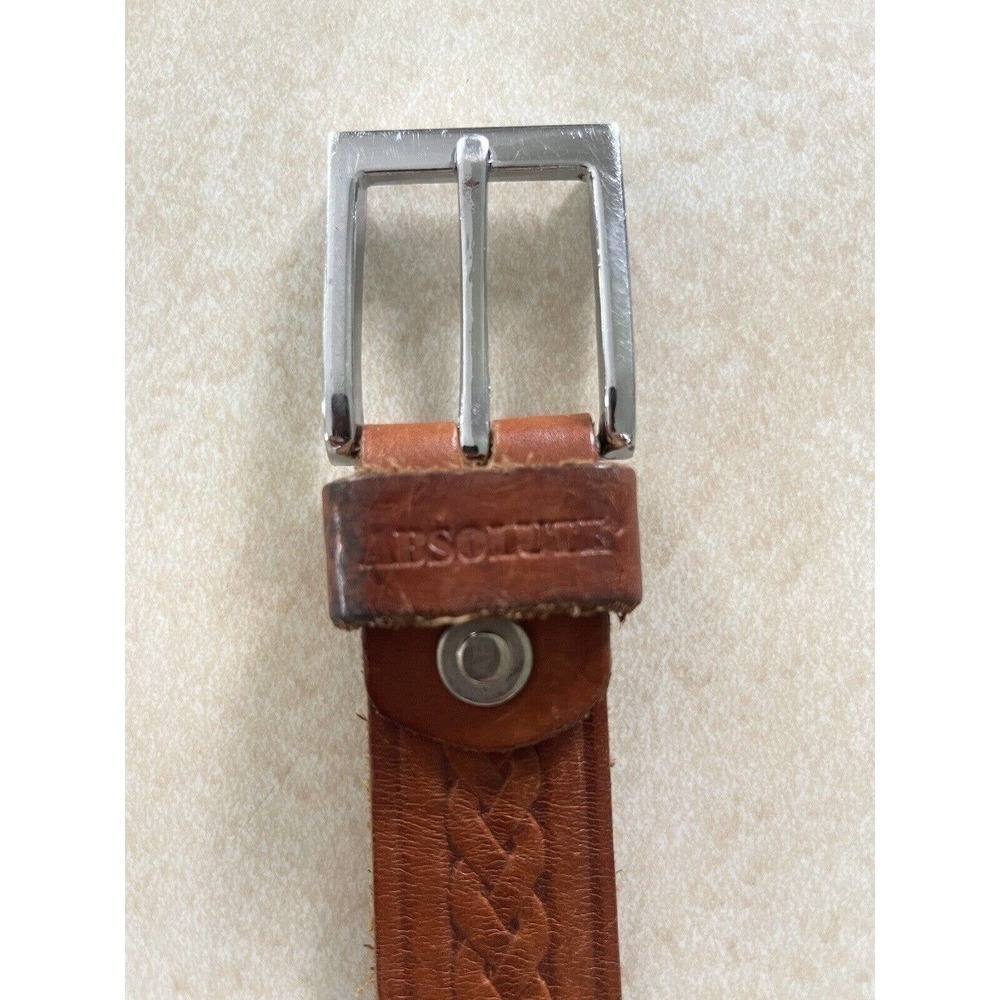 Absolute Basic Leather Embossed Braided Adjustabl… - image 6